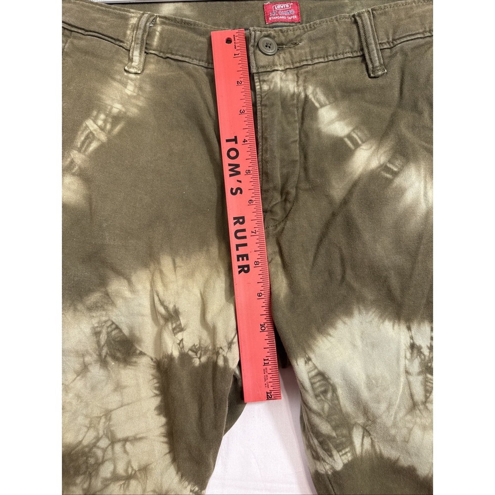 PANTS TAPER Levi's XX Chino Standard MENS 32x32 Regular Fit Green Tie Dye - Picture 7 of 9